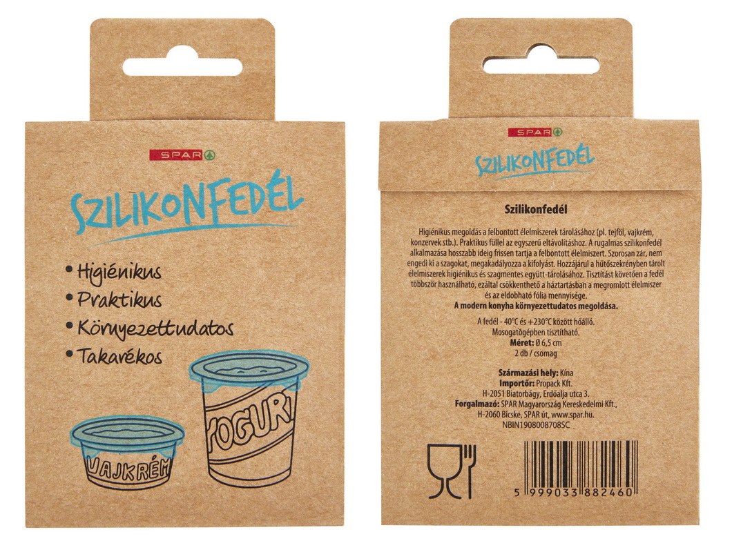 Többször használatos szilikonfedelek az INTERSPAR áruházakban